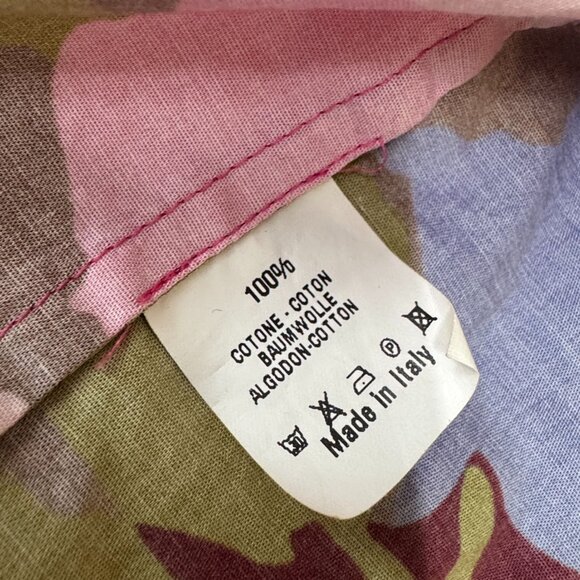 Sara Roka Womens Italy 42/ US 6 Sleeveless Floral Dress Pink Multicolor Shift - Picture 8 of 10